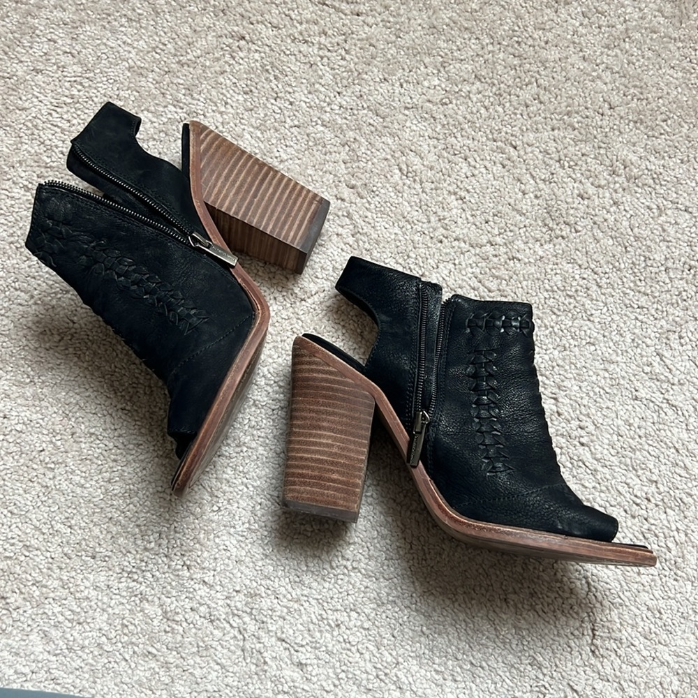 Vince Camuto Open Toe Booties - image 6